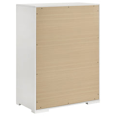 Ives White High Gloss Chest - Ornate Home