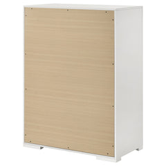 Ives White High Gloss Chest - Ornate Home