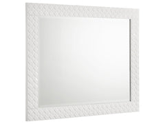 Ives White High Gloss Dresser Mirror - Ornate Home