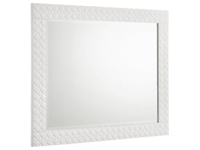 Ives White High Gloss Dresser Mirror - Ornate Home