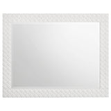 Ives White High Gloss Dresser Mirror - Ornate Home