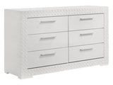 Ives White High Gloss Dresser - Ornate Home