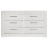 Ives White High Gloss Dresser - Ornate Home
