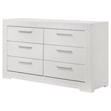 Ives White High Gloss Dresser - Ornate Home