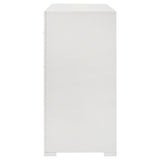 Ives White High Gloss Dresser - Ornate Home