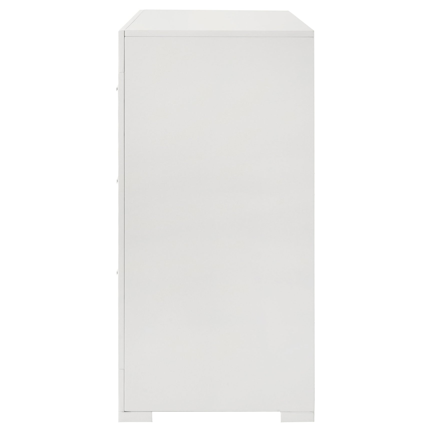 Ives White High Gloss Dresser - Ornate Home