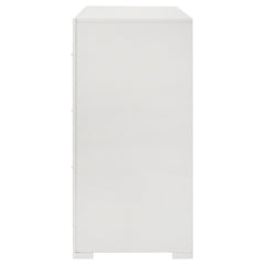 Ives White High Gloss Dresser - Ornate Home