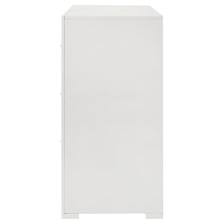 Ives White High Gloss Dresser - Ornate Home