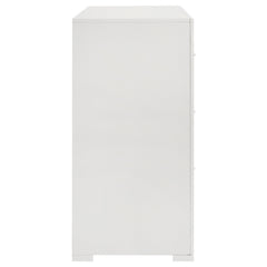 Ives White High Gloss Dresser - Ornate Home