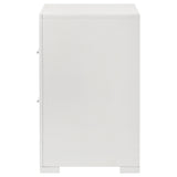 Ives White High Gloss Nightstand - Ornate Home