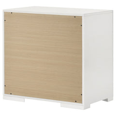 Ives White High Gloss Nightstand - Ornate Home