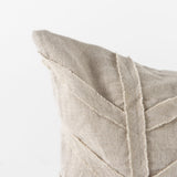 Ivivva Beige 14x26 Fabric Textured Decorative Pillow Cover - Ornate Home