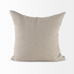 Ivivva Beige 20x20 Fabric Textured Pillow Cover - Ornate Home