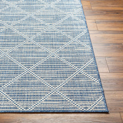 Ivora Blue Outdoor Area Rug - Clearance - Ornate Home