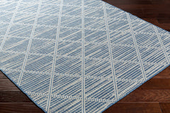 Ivora Blue Outdoor Area Rug - Clearance - Ornate Home