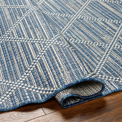 Ivora Blue Outdoor Area Rug - Clearance - Ornate Home