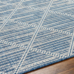 Ivora Blue Outdoor Area Rug - Clearance - Ornate Home