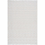 Ivory Beil 3D Fringe Area Rug - Clearance - Ornate Home