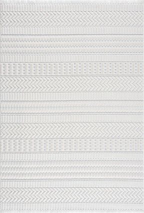 Ivory Cira Textured Trellis Fringe Area Rug - Clearance - Ornate Home