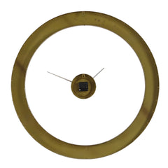Ivory Halo Gold/White Minimalist Wall Clock - Ornate Home