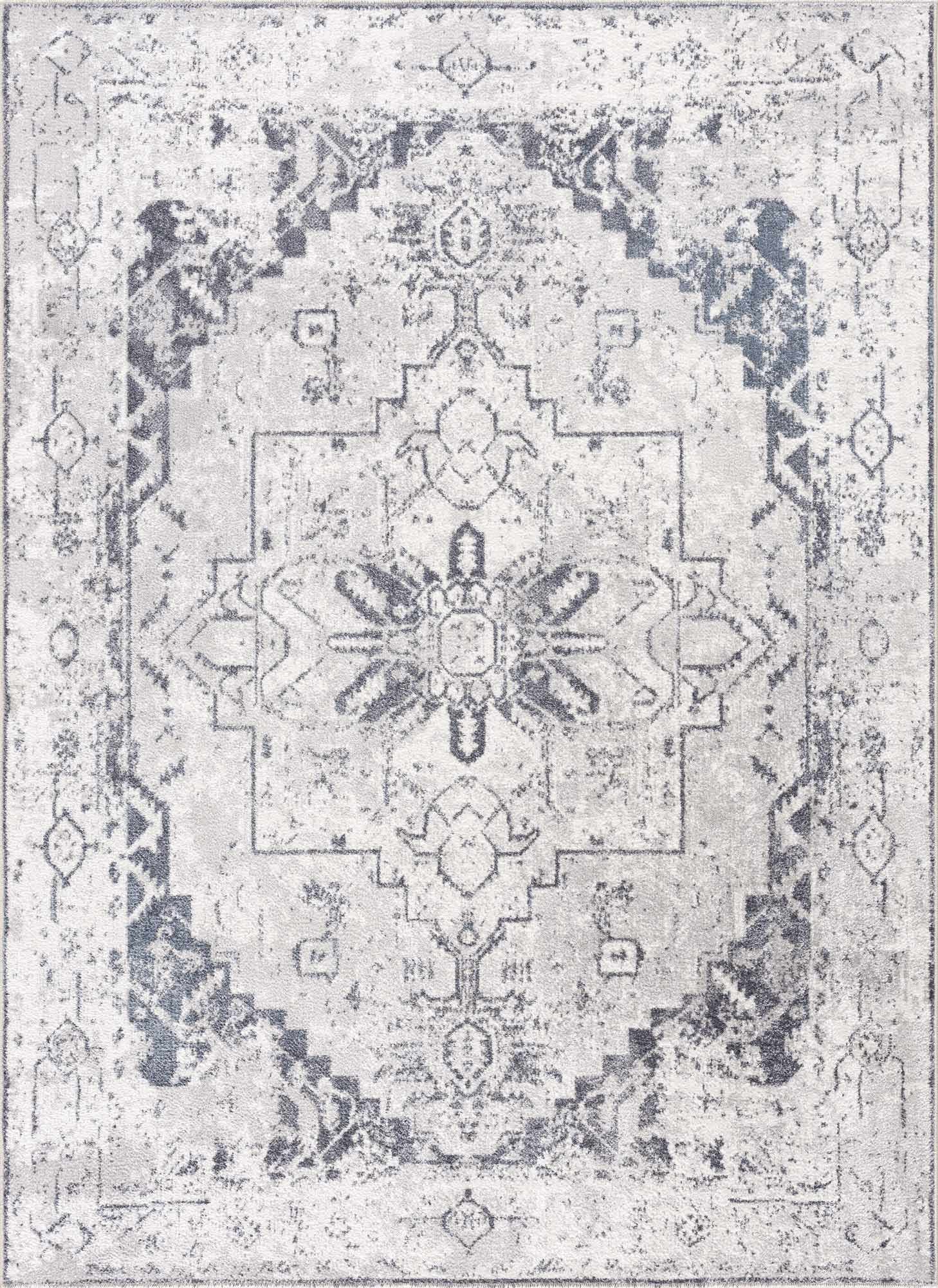Ivory Hera Washable Area Rug - Ornate Home
