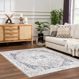 Ivory Hera Washable Area Rug - Ornate Home