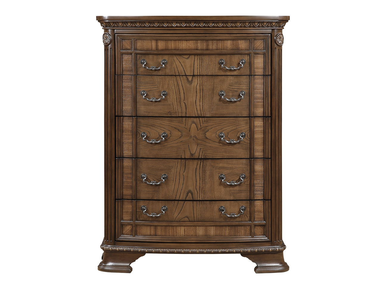 Ivoura Warm Walnut Chest - Ornate Home