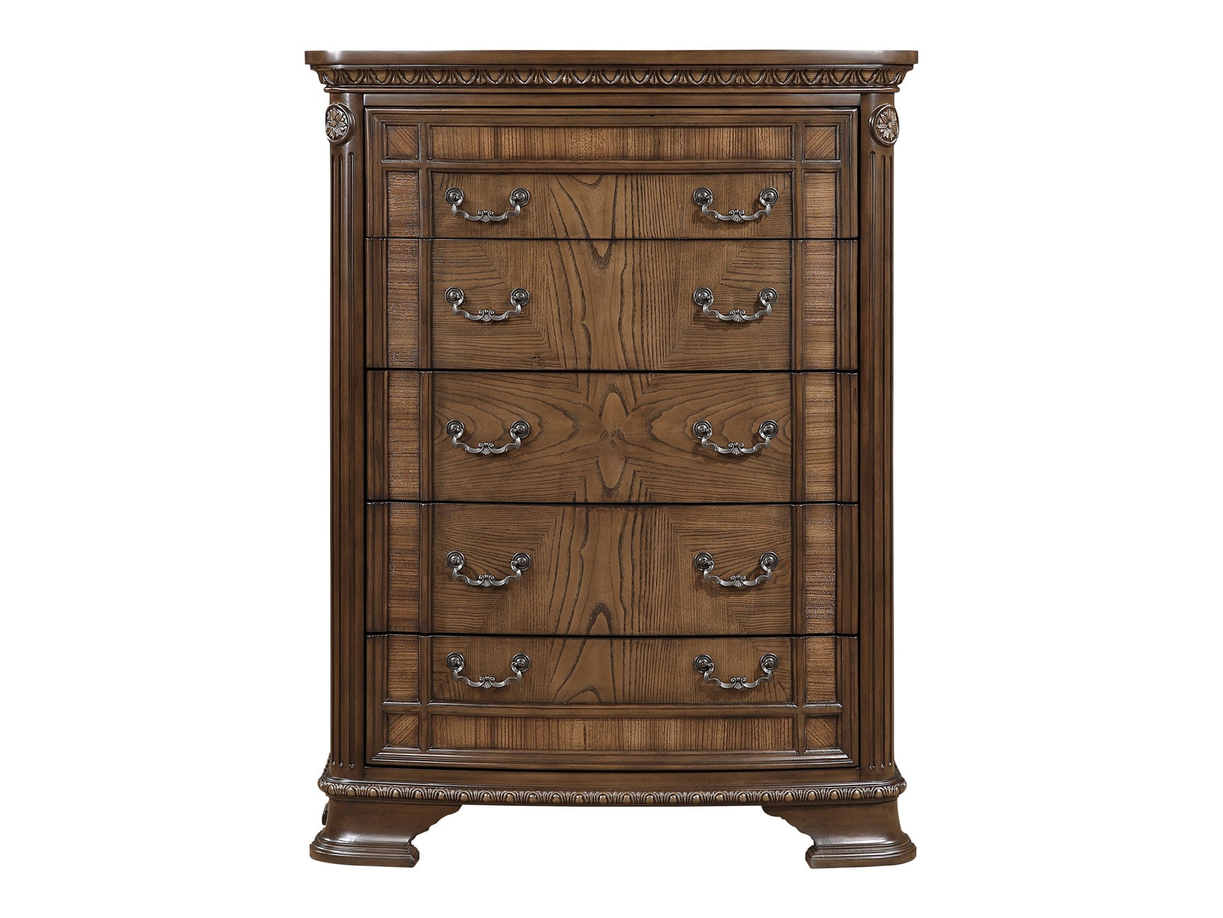 Ivoura Warm Walnut Chest - Ornate Home