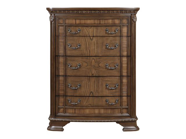 Ivoura Warm Walnut Chest - Ornate Home