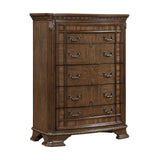 Ivoura Warm Walnut Chest - Ornate Home
