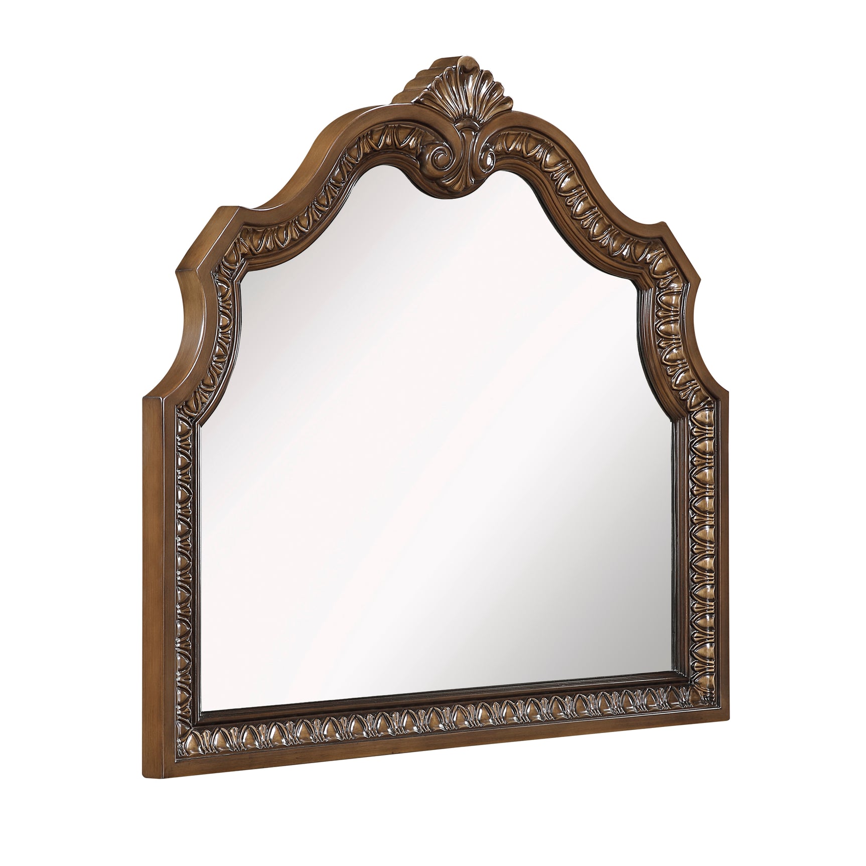Ivoura Warm Walnut Mirror - Ornate Home