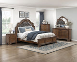 Ivoura Warm Walnut Mirror - Ornate Home