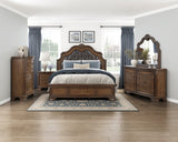 Ivoura Warm Walnut Mirror - Ornate Home