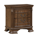 Ivoura Warm Walnut Nightstand - Ornate Home