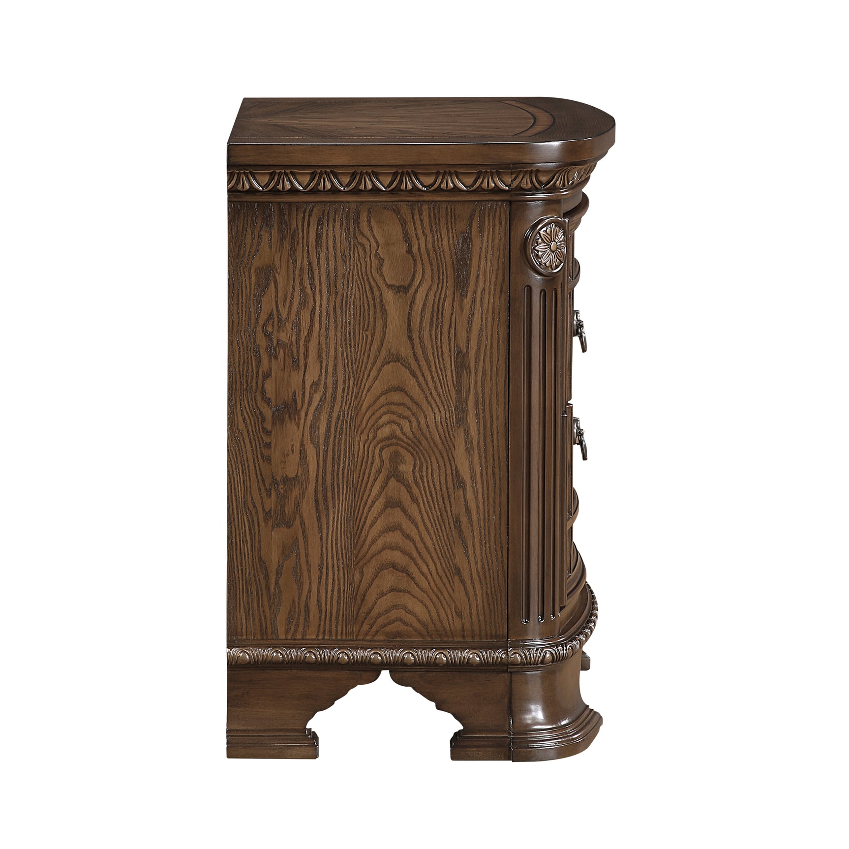 Ivoura Warm Walnut Nightstand - Ornate Home