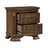 Ivoura Warm Walnut Nightstand - Ornate Home