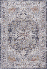 Ivria Navy & Rust Area Rug - Ornate Home