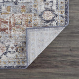 Ivria Navy & Rust Area Rug - Ornate Home
