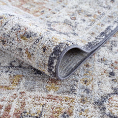 Ivria Navy & Rust Area Rug - Ornate Home