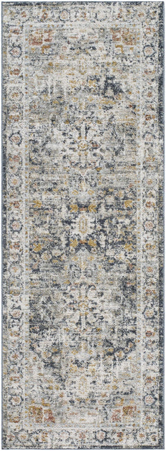 Ivria Navy & Rust Area Rug - Ornate Home
