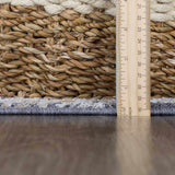 Ivria Navy & Rust Area Rug - Ornate Home
