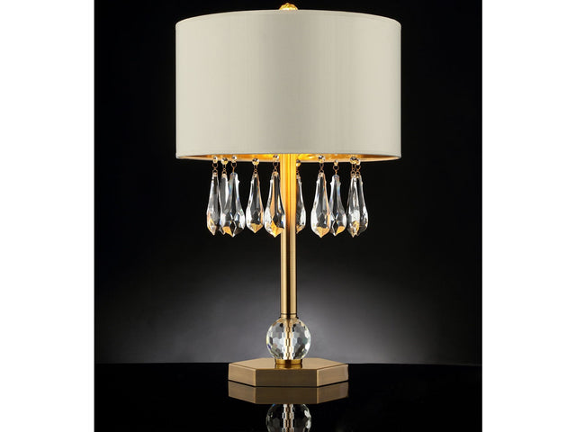 Ivy Gold/Ivory Table Lamp - Ornate Home