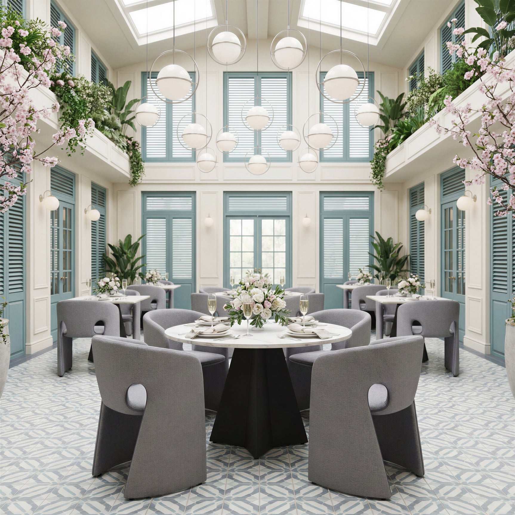 Izar White Dining Table - Ornate Home