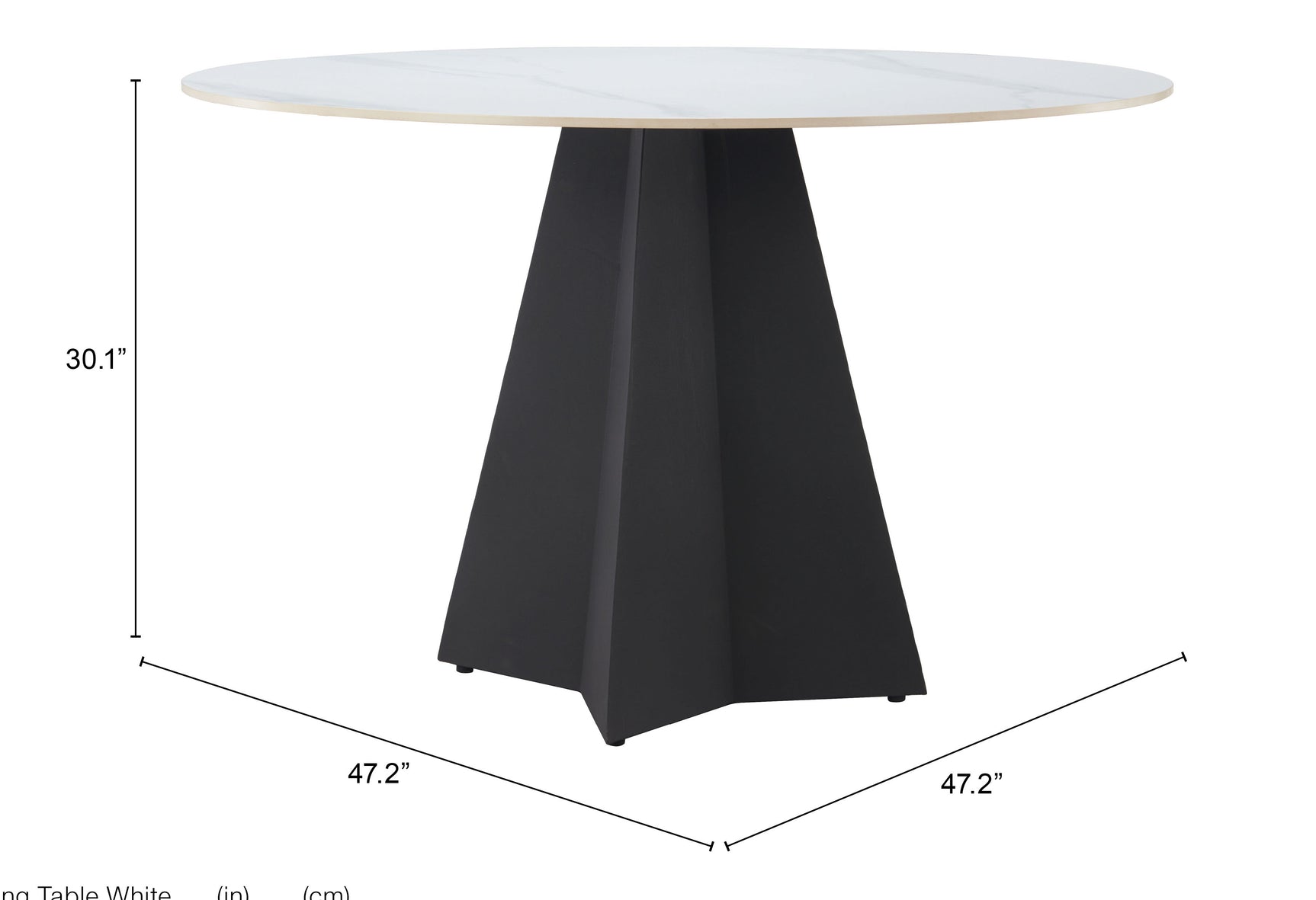 Izar White Dining Table - Ornate Home