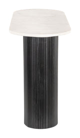 Izola White & Black Console Table - Ornate Home