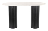 Izola White & Black Console Table - Ornate Home
