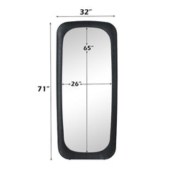 Izusa Black Floor Mirror - Ornate Home