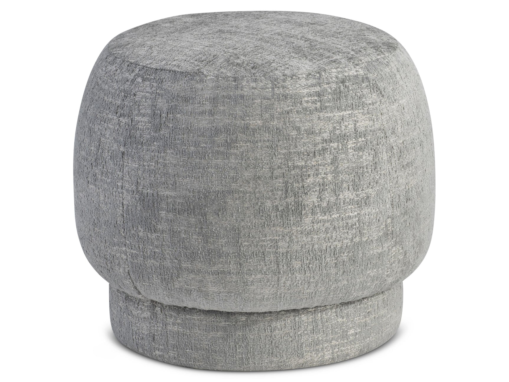 Izzy Blue Fabric Ottoman - Ornate Home