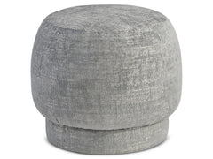 Izzy Blue Fabric Ottoman - Ornate Home