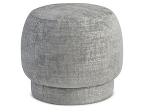 Izzy Blue Fabric Ottoman - Ornate Home